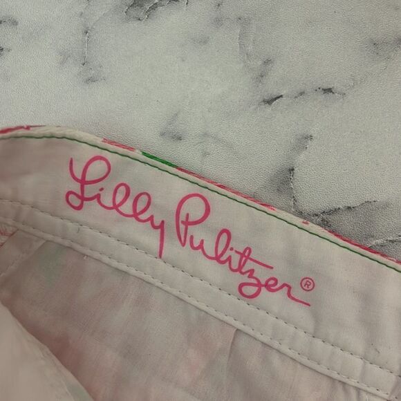 Lilly Pulitzer Buttercup Scallop Hem Shorts 000 - Picture 4 of 5